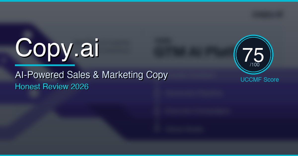 Copy.ai Review 2026: Features, Pricing & Honest Verdict for Ecommerce